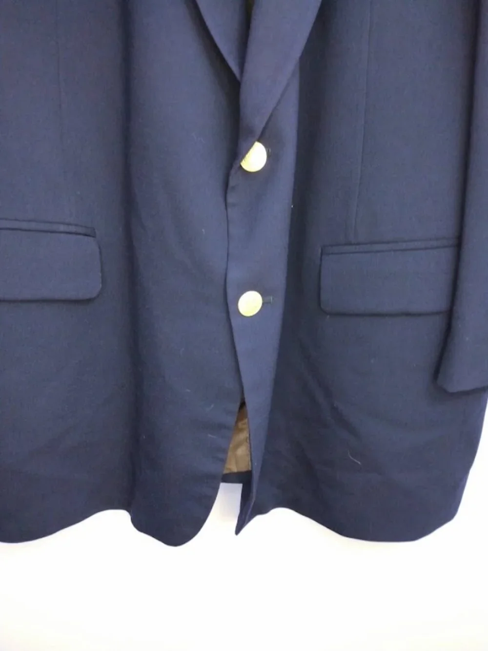 BILL BLASS Men's 54R 100% Wool Sport Jacket Blazer 2 Button Union Made USA FLAWS